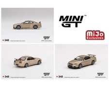 Mini GT 1:64 Nissan Skyline GT-R (R34) M-Spec Silica Breath Gold #348