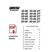 Trattore FIAT 55-66 60-66 65-66 70-66 80-66 DT Workshop service Manuale officina