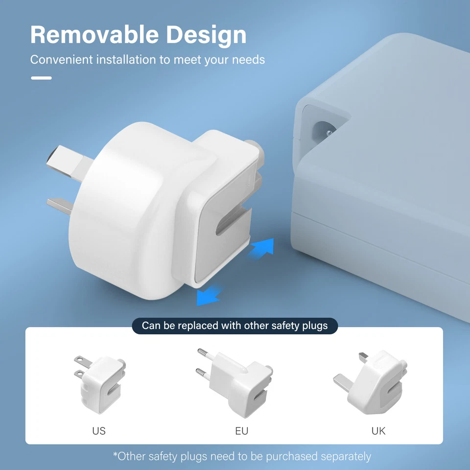 61W 87W 96W PD Type-C Power Adapter Charger USB-C For Apple MacBook Pro Air - Image 3 of 4