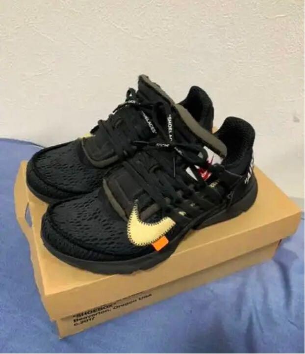 Off-White x Nike Air Presto Black SIZE US 9 AA3830-002 with BOX