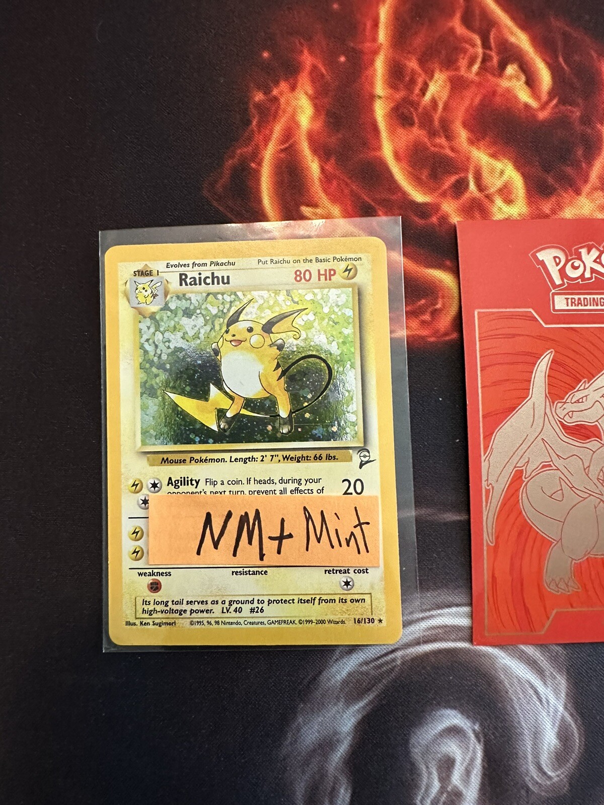 Pokémon Card Raichu Base Set 2 Holo Rare Pokemon Card 16/130 025💎NM ++💎