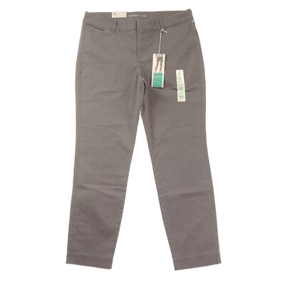 Old Navy Gray Pixie Chino Pants Womens 10 Ankle Length