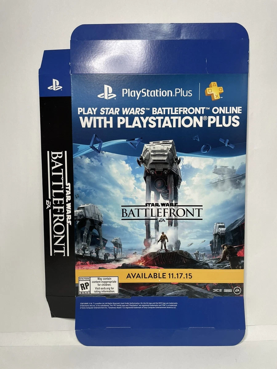 Star Wars Battlefront Playstation Plus Display Box 11 x 14 x 2