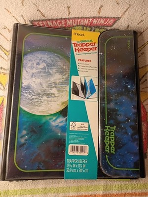 The Original Mead Trapper Keeper Binder Moon Space 1 in Ring 2 Portfolios Pocket