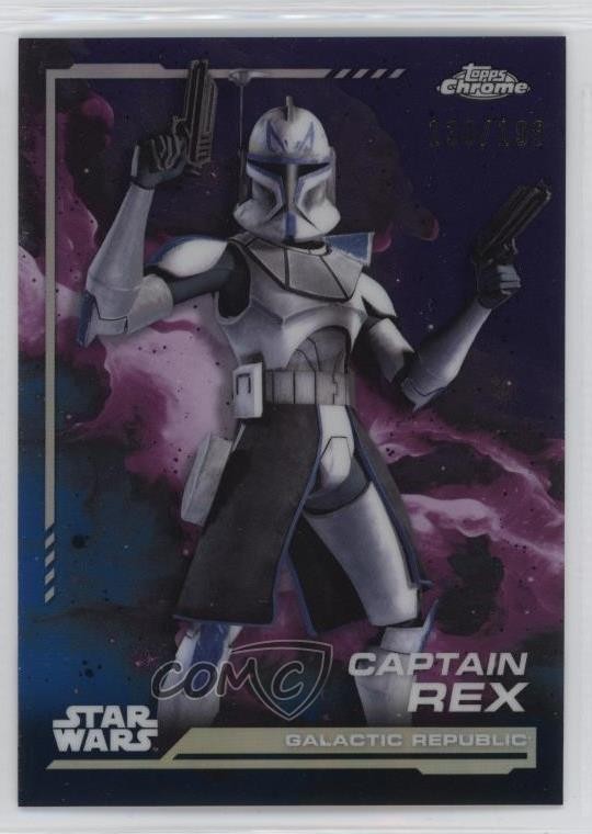 2024 Topps Chrome Star Wars Kamino Aqua Refractor 130/199 Captain Rex #137 1l54