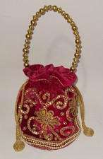 Purse Potli Indian Evening Bag Ethnic Wedding Bridal Or Everyday Hand Bag Gift