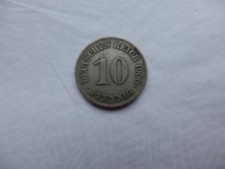 Deutsches Reich Münze 10 Pfennig 1900 E