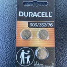 Duracell 303/357/76 Silver Oxide Button Battery Pack of 3 | eBay