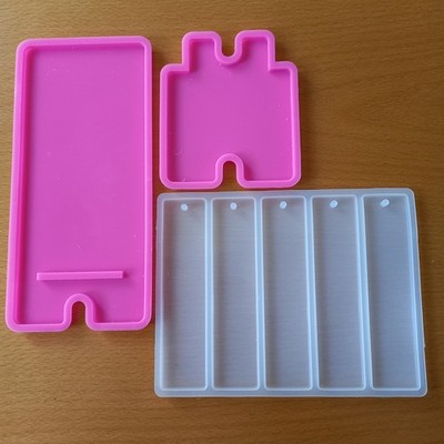 Silikonform Gießform Epoxidharz Resin Mold DIY Lesezeichen Handyhalter Top