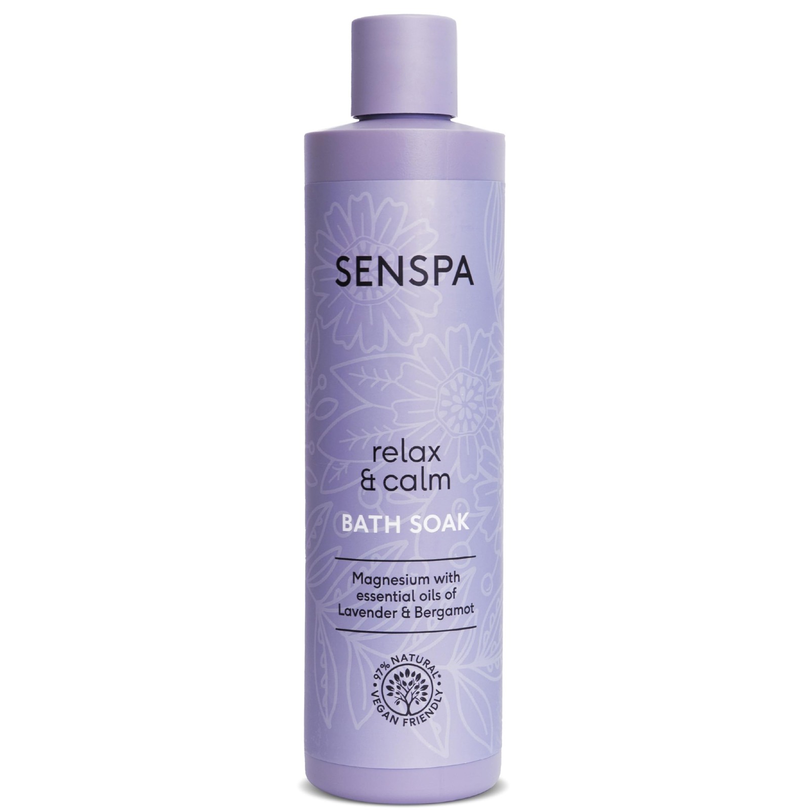 SenSpa Relax & Calm Lavender Bath Soak - Vegan Bubble 1 count (Pack of 1)
