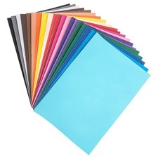 20 fogli di gomma crepla in diversi colori autoadesivi DIN A4 2 mm gomma espansa