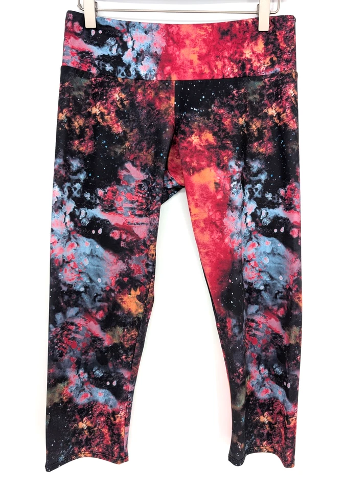 Leggings Onzie Mujer Estampado Galaxia Atletismo M/L Negros Multicolor Yoga Cósmico Foto 2 de 4