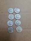 1964-1969 LOT OF 8 JOHN F. KENNEDY HALF DOLLARS Silver