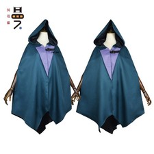 Game Arcane  league Of Legends Jinx Cosplay Halloween Unisex Gray Hooded Cloak