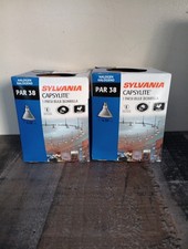 2x Sylvania Capsylite Halogen PAR 38 Light Bulbs - 2 Pack - NO6464 - NEW