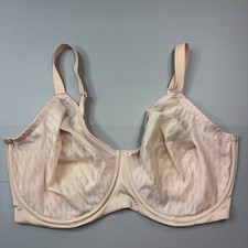Wacoal Bra 38H Tan Unlined Underwire Adjustable Strap 855336
