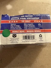 UNITED STATES HARDWARE V-001B EXHAUST FAN MOTOR MOBILE HOME 115V [9730+]