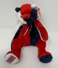 NEW w/ Tags - TY Beanie Babies Patriot the USA America Flag Bear - 2001
