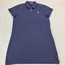 Polo Ralph Lauren The Mesh Mini Dress Women’s Size Large Navy Blue