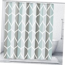 Grey Blend Geometric Shower Curtain for 72"W x 72"L Pack of 1 A. Grey