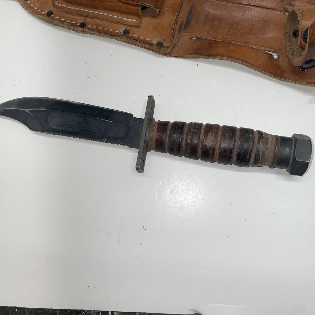 Camillus USA Jet Pilot Survival Knife 1981 Military Fighting Knife 