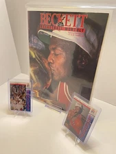 Michael Jordan Bulls Beckett Magazine #14 + 2 Card Fan Gift Set Display Bundle