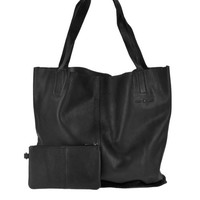 "Shopper Leder 43X31Cm Handtasche \"Carmen\" Schultertasche Schwarz Greenburry"