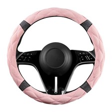 Luxury Breathable Steering Wheel Cover For Women Soft Comfort Car Interior Decor