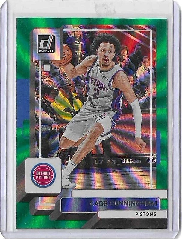2022-23 Panini Donruss - Cade Cunningham #41 Holo Green Laser