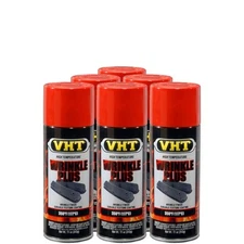 VHT Paint VHTSP204 (6-PACK); Wrinkle Plus 11oz Aerosol Red 350°F Intermittent