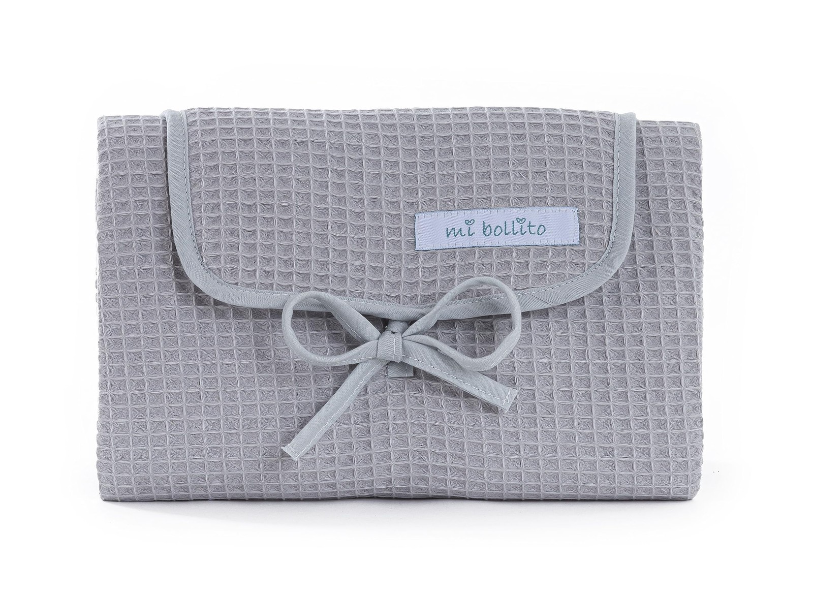Matelas à langer portable en tissu gaufré 100% coton de qualité supérieure