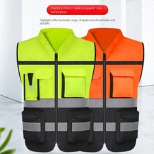 Hot High Visibility Security High visibility at night Vest Pockets Design