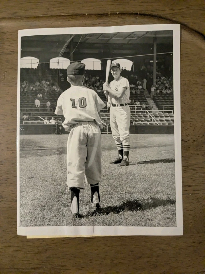 Lote de fotos de prensa vintage de los Medias Blancas de Chicago, 5 fotos de Luke Appling y más Foto 4 de 4