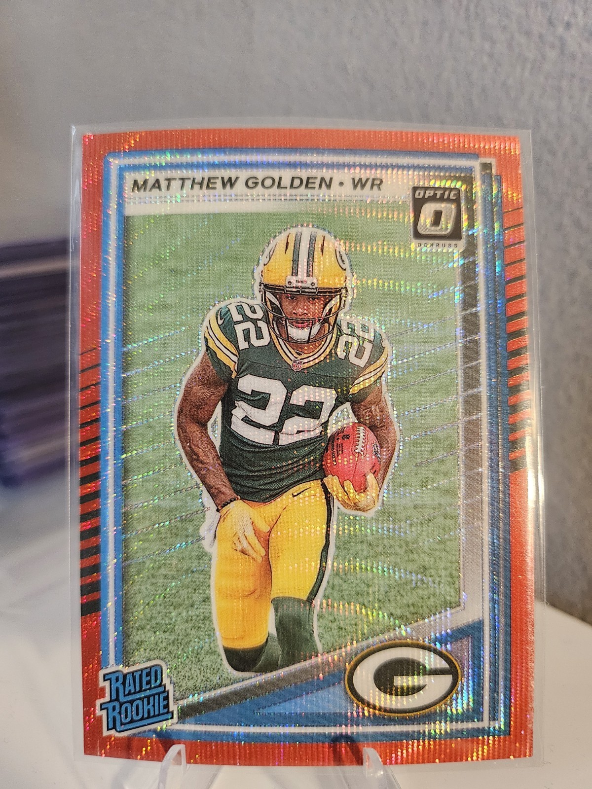 2025 Panini Donruss Matthew Golden Optic Rated Rookie Preview Red Wave #311