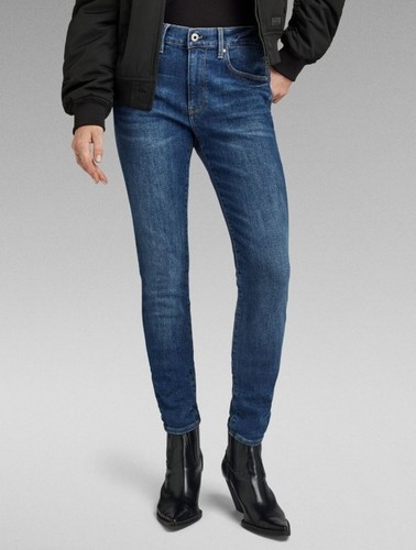 G-Star 3301 Mid Skinny Fit in Dark blue
