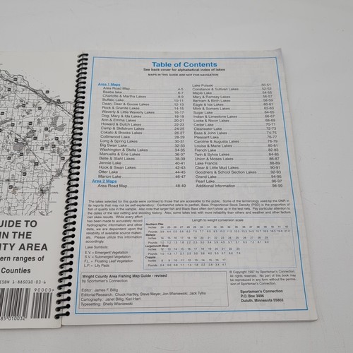 Sportsman’s Connection Wright County Area MN Fishing Map Guide McLeod Meeker Ect - Picture 3 of 5