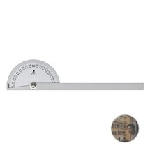 Shinwa Sokutei Protractor No.30 Stainless Steel 120mm Matte Finish Japan New