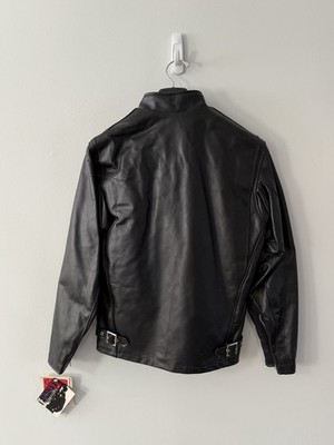 Vtg Schott Single Rider Steerhide Leather Motorcycle Jacket 641 Sz
