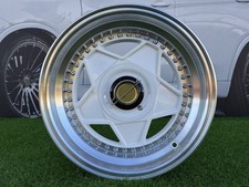 4X 15 " 4X100/4X108 Ferrari Billet Style Blanc Roues Pour : E30, Honda, Ford