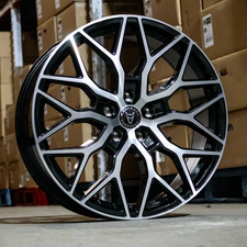 4 x 20" AUDI A6 C6 C7 C8 C9 WOLFRACE URBAN RACER GLOSS BLACK/POL 8J ALLOYS