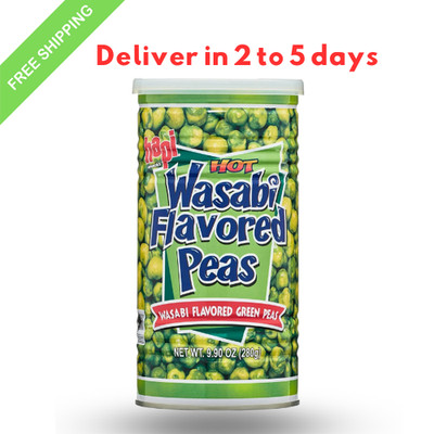 Hapi snacks wasabi Peas, hot, 9.9 Oz...