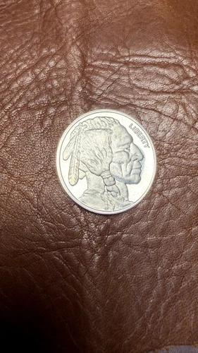 Buffalo Indian 1 Oz .999 Silver Bullion Round