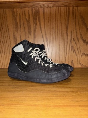 Inflict 3 Black And Silver Custom Wrestling Shoe