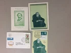 Four '50 Israel fdc,fdc books and maxi card