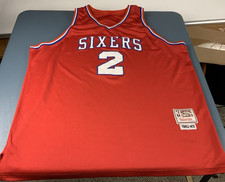 Moses Malone 1982-83 Hardwood Classics Jersey Philadelphia 76ers Embroidered