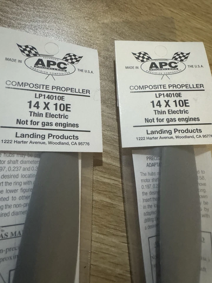 APC Electric RC Remote Control Airplane Electric Prop Propeller 14 x 10E 2 Pack - Image 3 of 3