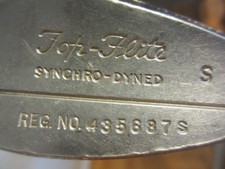 Vintage 50s Spalding TOP FLITE Irons SYNCHRO-DYNED S Model STIFF 3-9 Lamkin Cord