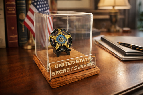 United States Secret Service Challenge Coin Display w/ Coin Included 6 ...
