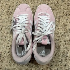 adidas woman VL court 3.0 size 10 light pink and white