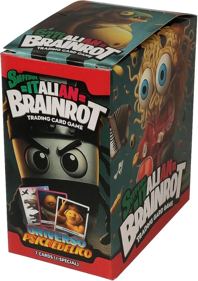 Skifidol Italian Brainrot Box 24 Bustine TCG Carte Collezionabili Meme Satira